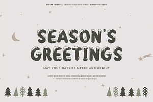 Winter Solstice - Display Font