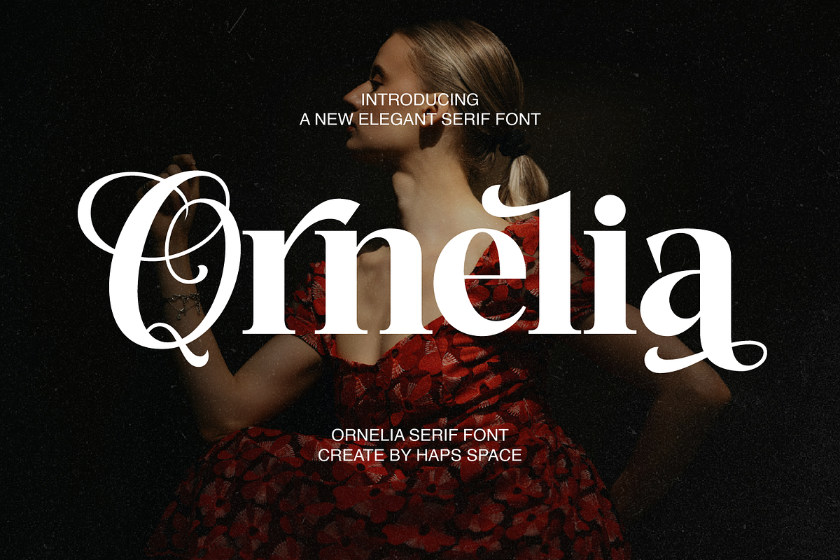 Ornelia Elegant Serif, a Serif Font by Haps Space (Photo 1 of 10)