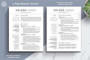 Executive Resume, Simple CV Template