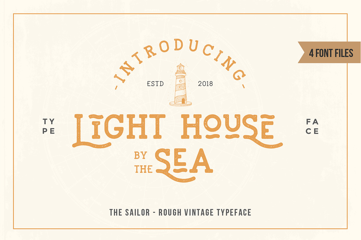 LightHouse - Sailor Rough Typeface preview 2