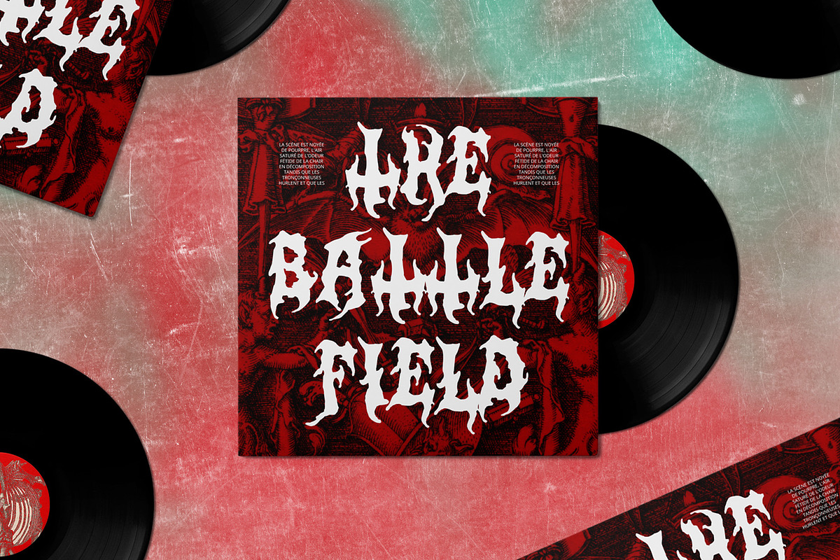 CS Whistle – Black Metal Font, a Blackletter Font by Craft Supply Co. (Photo 7 of 8)