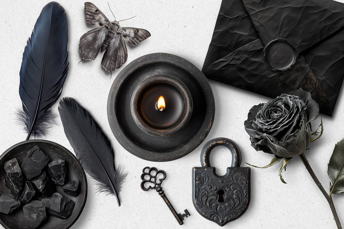 Black Stone Realistic PNG Objects, an Object Graphic by Iconogenic (Photo 5 of 7)