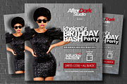 DJ Birthday Bash Flyer Template PSD, a Social Media Template by AfterDark Studio (Thumbnail 1 of 3)