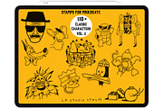 Bundle 1 Classic Character-Stamp Set, a Brush Add-On by LA Studio Sthlm (Thumbnail 3 of 17)