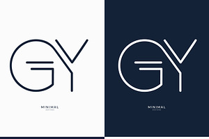 Monogram Icon Logo GY