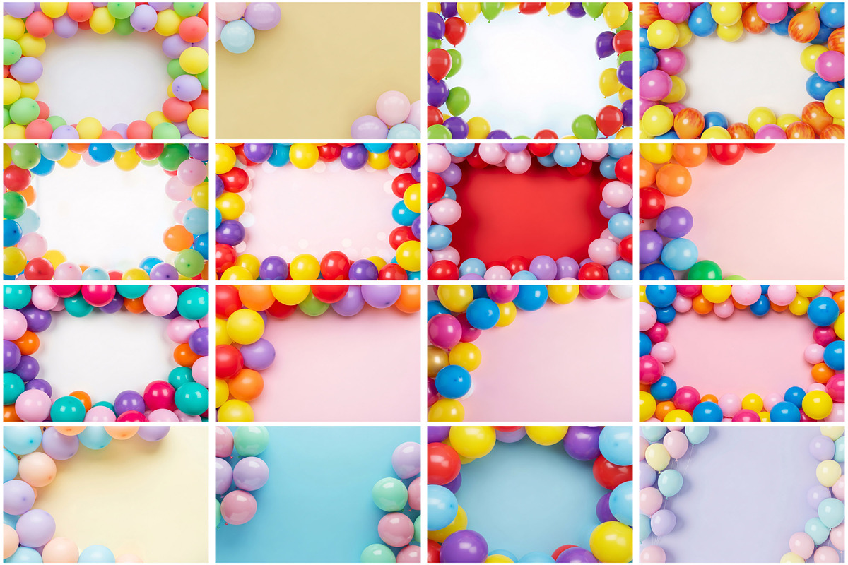 Balloons Border Background, a Background Graphic by Forhadx5 (Photo 4 of 9)
