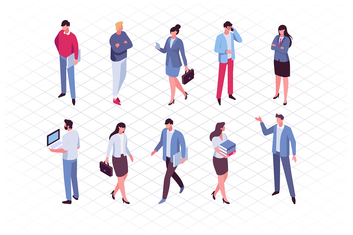 300+ Isometric People vector set, a Person Illustration by Vector_Art (Photo 7 of 23)