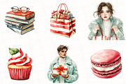 Cozy Christmas Watercolor Clipart, an Illustration by OK Design (Thumbnail 3 of 5)