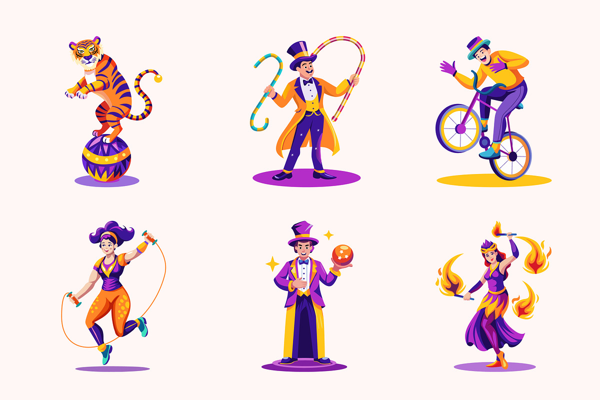 Circus Performer Illustrations, a Person Illustration by Vectors Market (Photo 9 of 10)