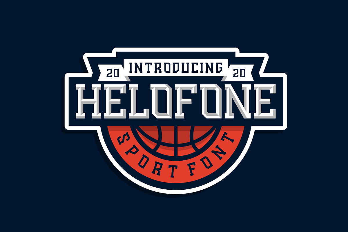 Helofone Sport Font, a Font by 24Design Studios (Photo 5 of 6)