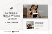 Showit Website Template | Dominique, a Websites & App Template by Create with Danielle (Thumbnail 1 of 5)