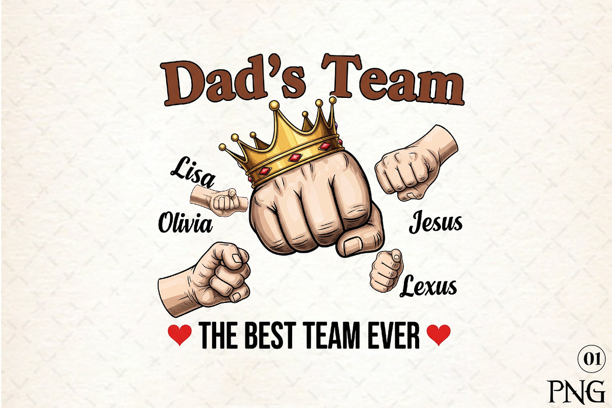 Personalized Dad Sublimation Bundle, an Illustration by DreamArtGraphic (Photo 1 of 4)