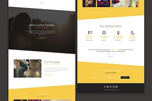 Skewed - Landing Page Template