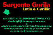 Sargento Gorila 2 fonts, a Sans Serif Font by deFharo (Thumbnail 4 of 7)