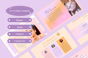 Wix Website Template Retro SMM