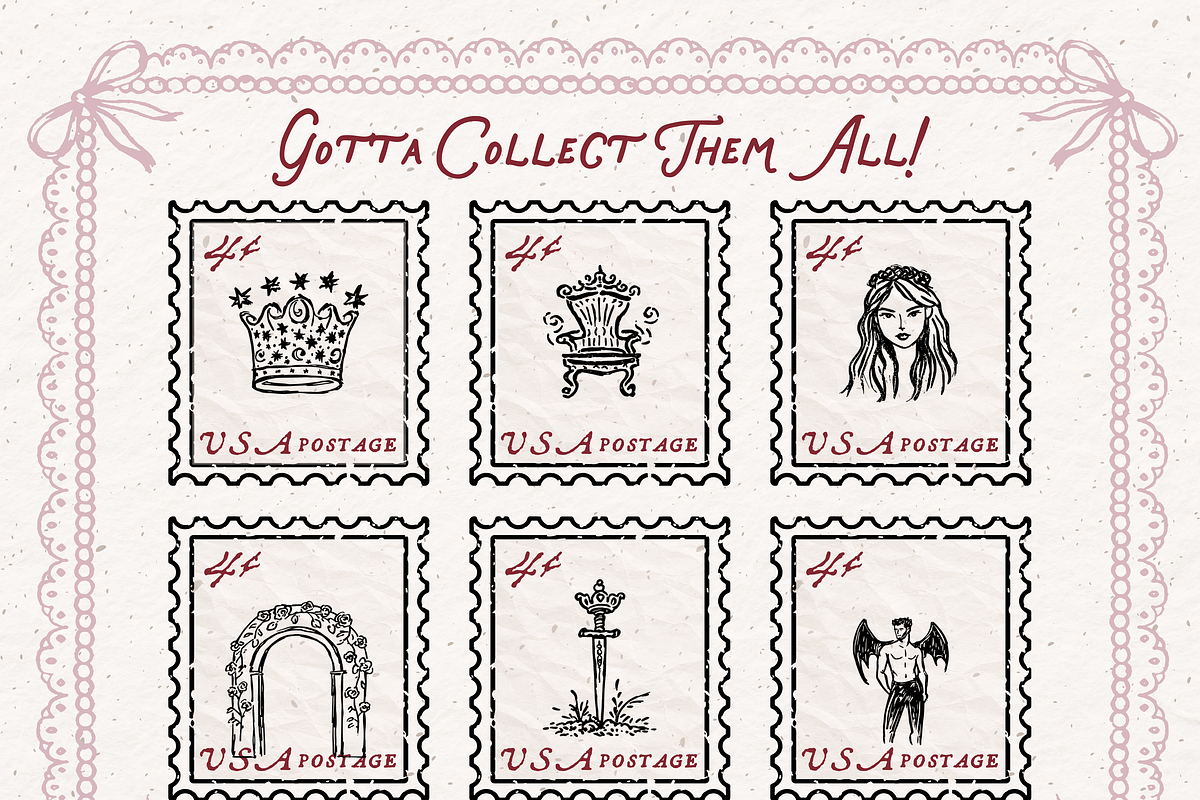 Romantasy Clipart, Book Doodles, an Object Illustration by The October Creative (Photo 6 of 6)