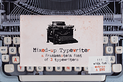 Mixed-up SVG Typewriter Font, a Serif Font by Ana's Fonts (Thumbnail 1 of 9)