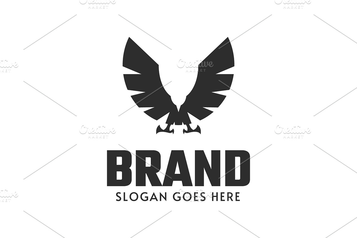 An eagle with open wings logo design, an Object Graphic by nicemorning (Photo 1 of 3)