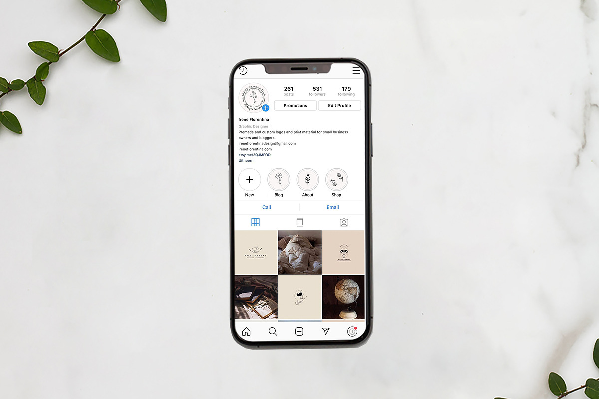 Botanical Instagram Highlight Icons, a Social Media Template by Irene Florentina Design (Photo 3 of 4)