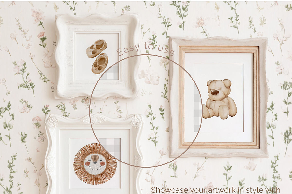 Floral Nostalgia Mockup Frames, a Product Mockup by NikiArts (Photo 8 of 10)