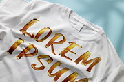 Gold Paint Stroke Font, a Handwritten Font by Handmadefont (Thumbnail 3 of 10)