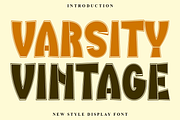 Varsity Vintage, a Script Font by InermediaSTUDIO (Thumbnail 1 of 8)