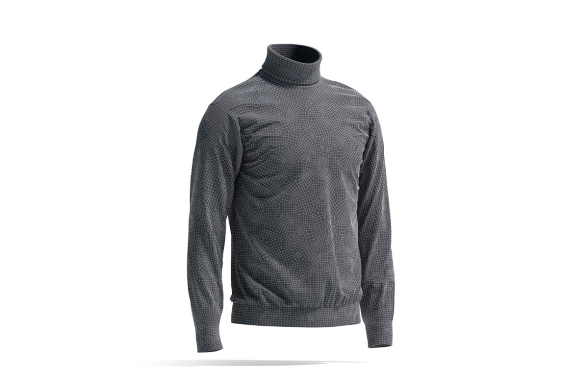 Black Turtleneck Sweater 3D Model, an Object 3D Model by rebrandy (Photo 8 of 10)