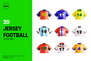 Football Team Jersey 3D Icon, an Object 3D Model by SLAB! Design (Thumbnail 1 of 4)