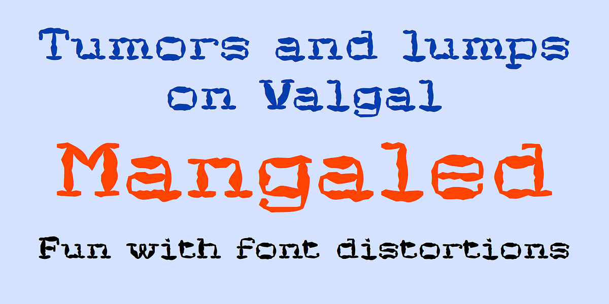 Mangaled, a Font by Ingrimayne Type (Photo 2 of 6)