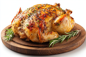 Roasted Chicken Rosemary Garnish Woo, a Photo by Pixeness Studio