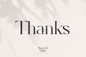 Sacred Valley - Ligature Serif Font