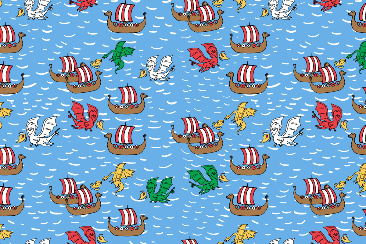 Vikings, a Pattern Graphic by merion_merion (Photo 2 of 5)