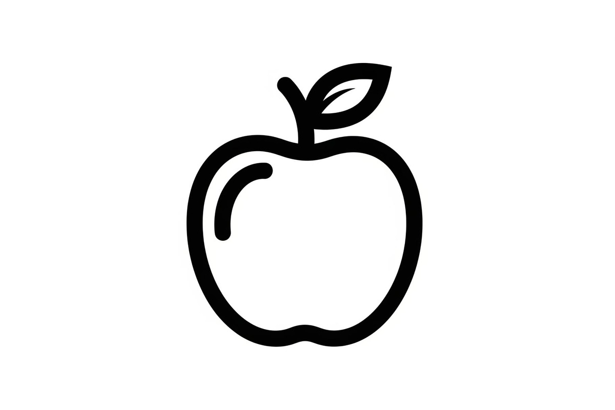 Apple Fruit Vector Icon Bundle, an Illustration by musafir_fashion (Photo 2 of 49)