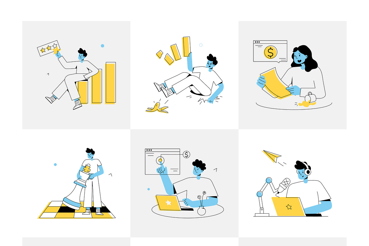 Animated Marketing Mini Illustration, a Person Illustration by Prosymbols (Photo 6 of 13)