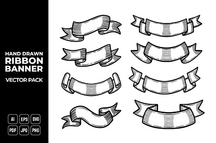 Ribbon Banners Vector Pack #4