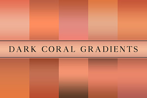 Dark Coral Gradients