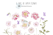 Floral watercolor collection, an Illustration by lilisprints (Thumbnail 2 of 5)