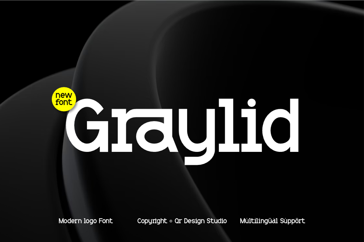 Graylid - Experimental Hybrid Font, a Sans Serif Font by QR Design Studio (Photo 1 of 12)