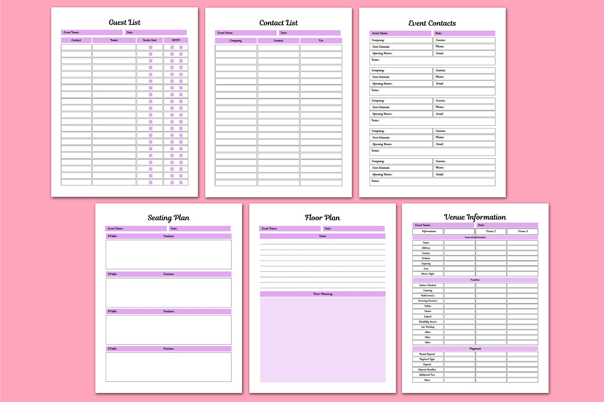 2026 Event & Celebration Organizer, a Stationery Template by Shumaya (Photo 4 of 4)
