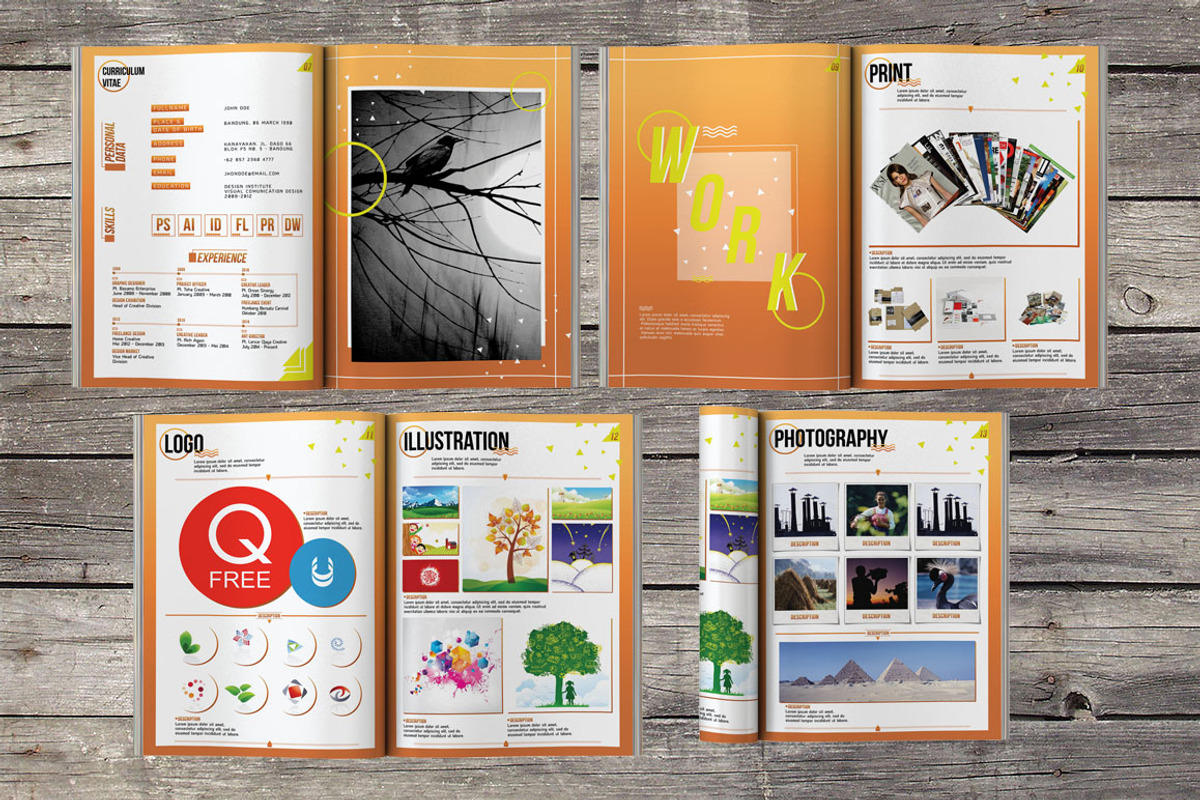 Portfolio Book (14 pages), a Stationery Template by Magoo Studio (Photo 3 of 4)