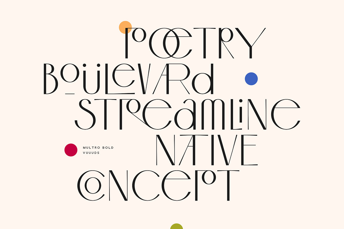 Multro Bold, a Sans Serif Font by vuuuds (Photo 3 of 11)