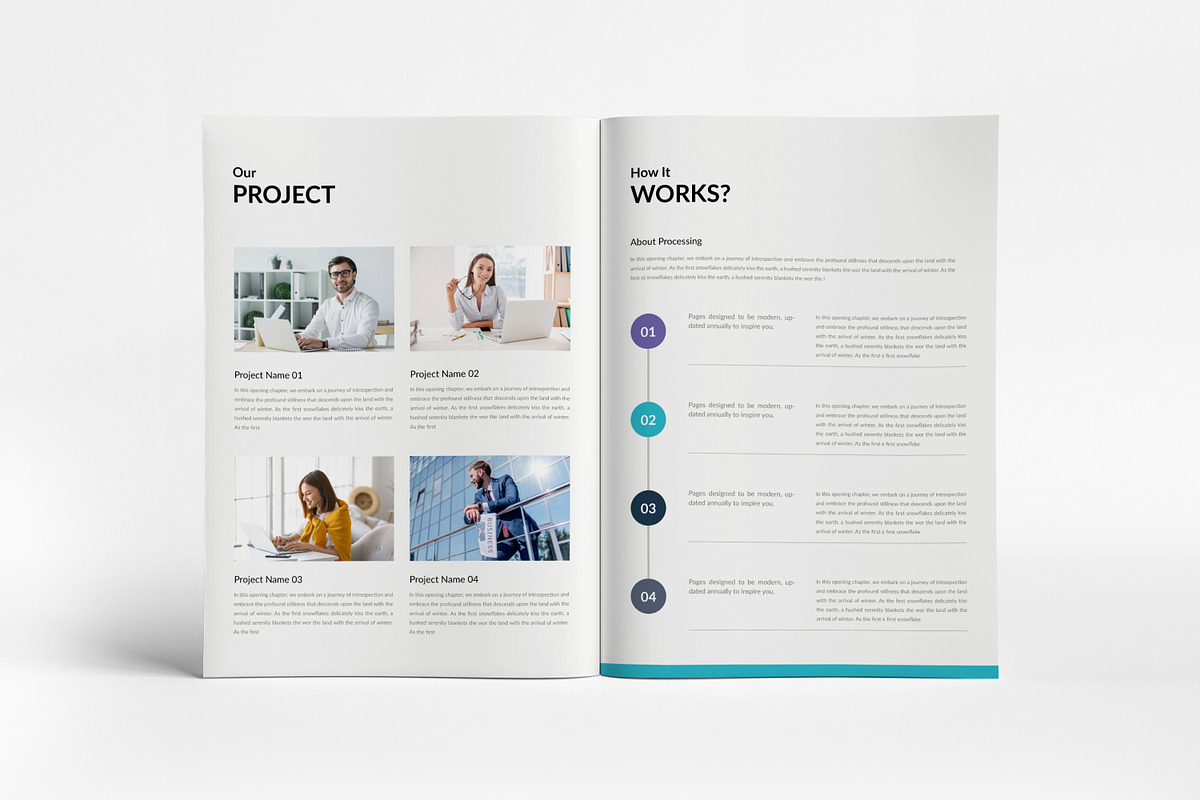 Company Profile Template I Canva, a Brochure Template by PixWork (Photo 5 of 9)