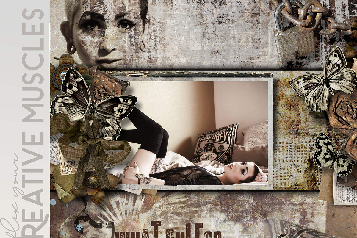 Distressed Grunge Backgrounds, a Texture Graphic by Posh Papers & Patterns (Photo 5 of 8)