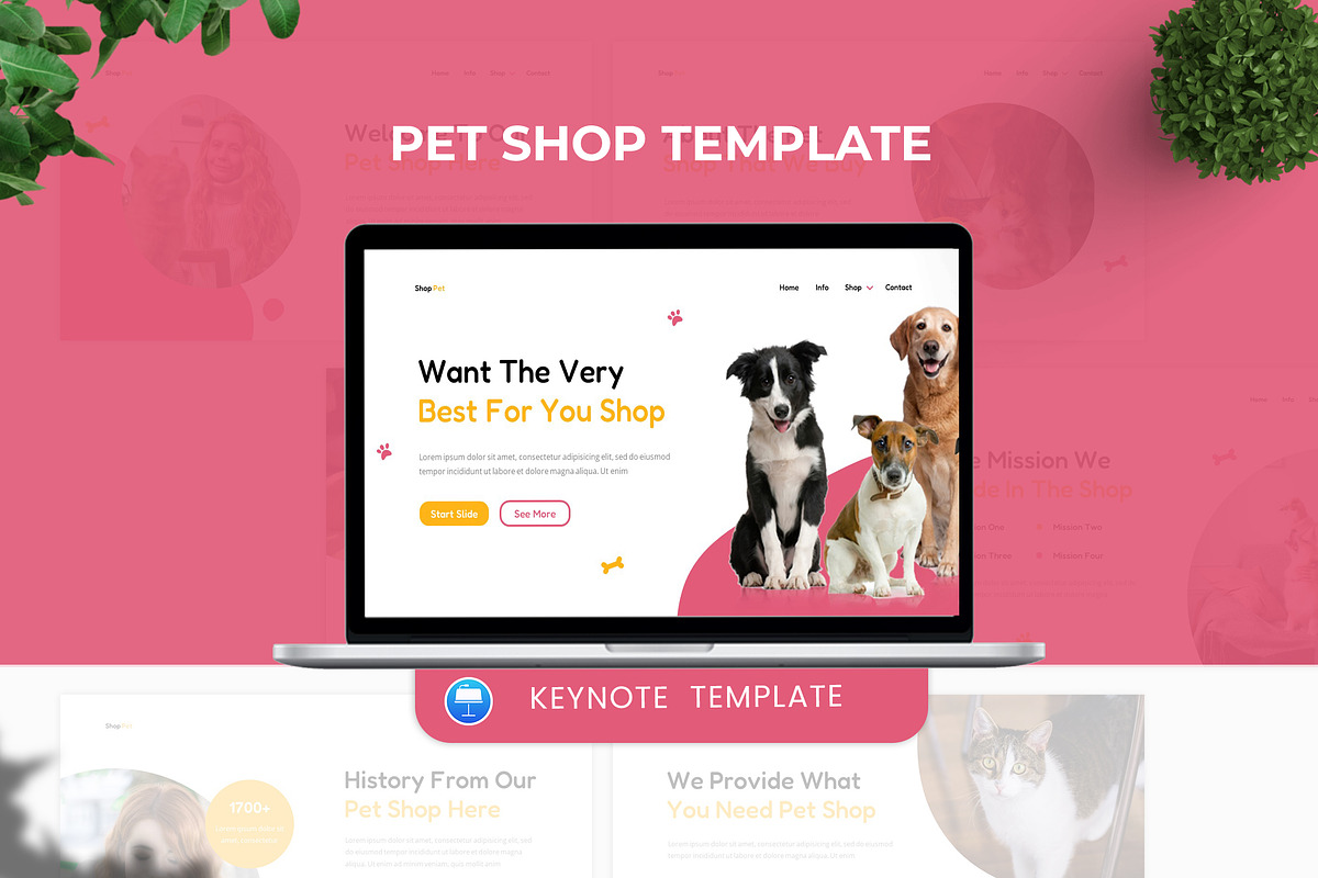 Pet Shop Keynote Template, a Presentation Template by casanovastudio (Photo 1 of 3)