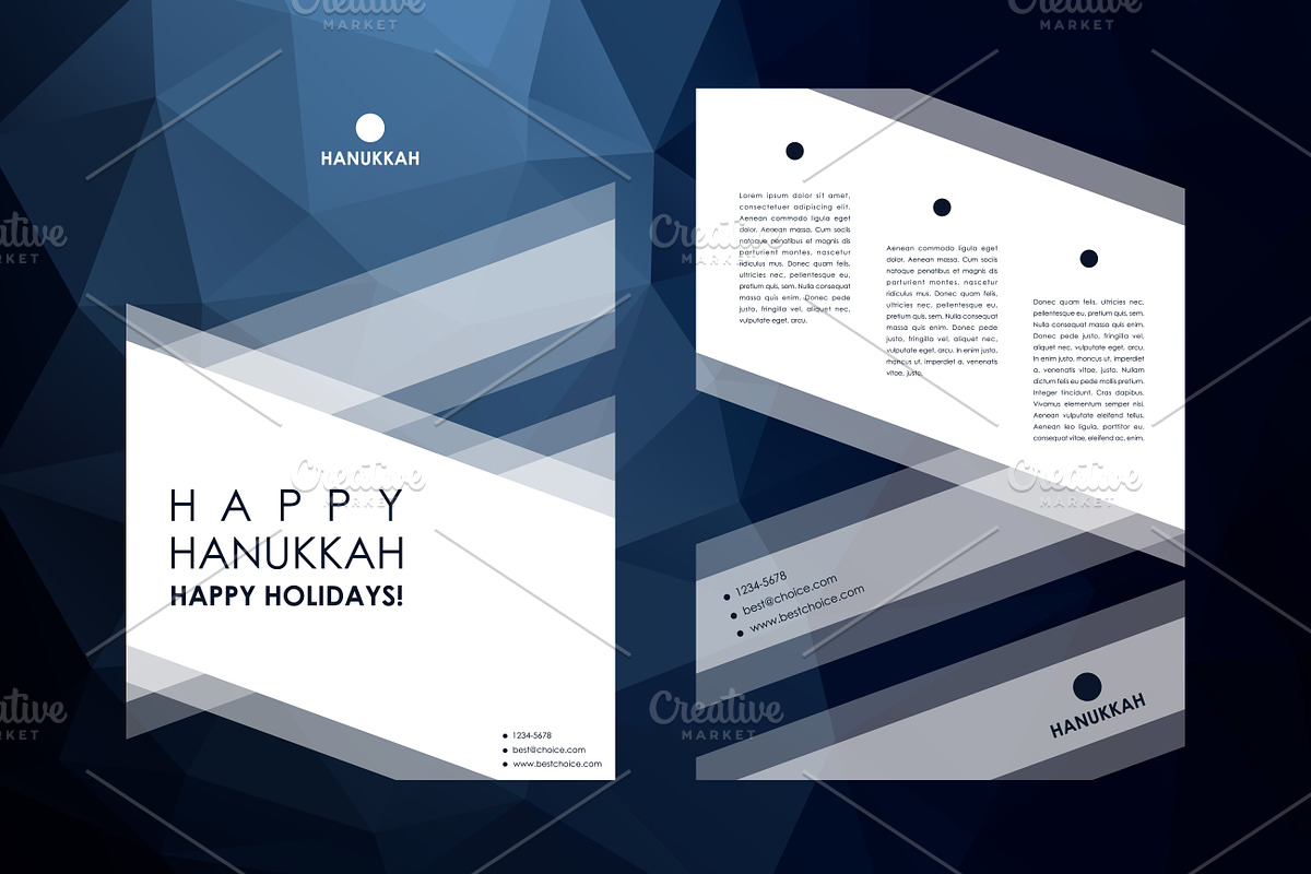 Hanukkah. 9 Brochure Templates, a Brochure Template by Palau (Photo 2 of 10)