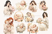 Baby Shower Clipart Bundle PNG, a Person Illustration by GlamArtZhanna (Thumbnail 2 of 5)