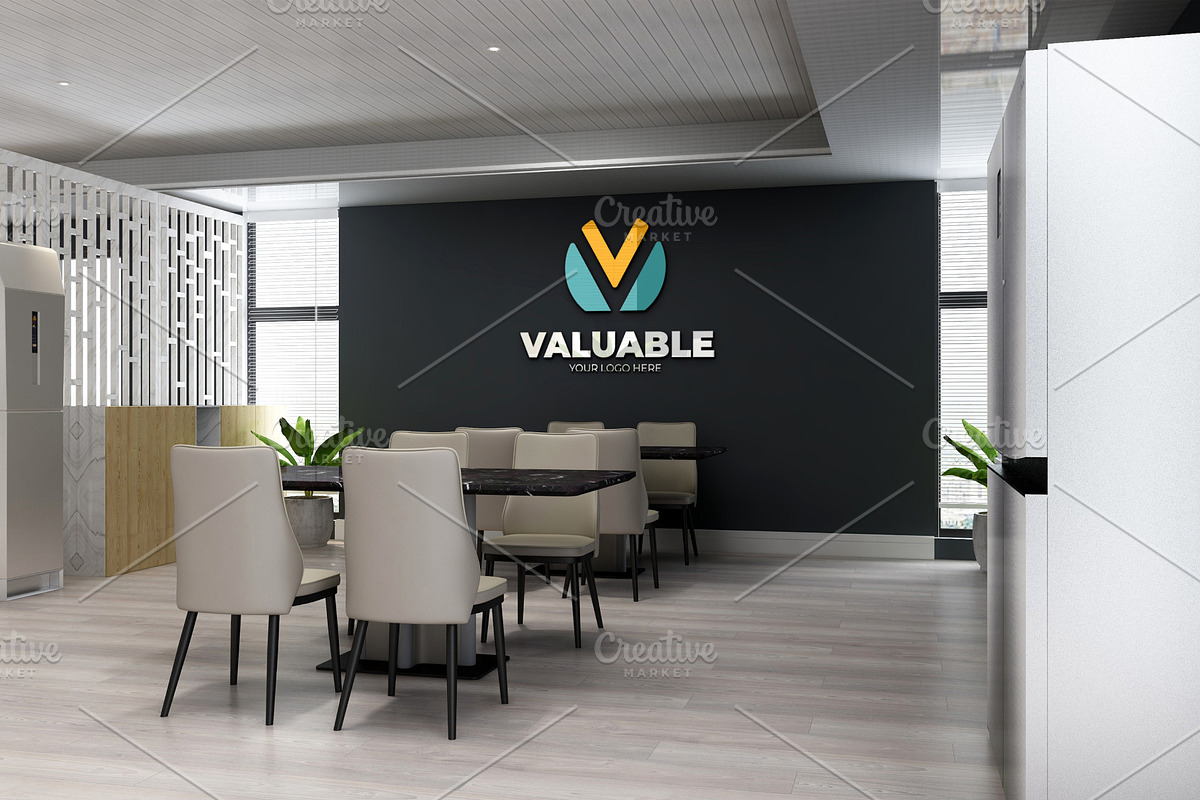 PSD Office Room Company Logo Mockup, a Product Mockup by Ayy (Photo 17 of 23)