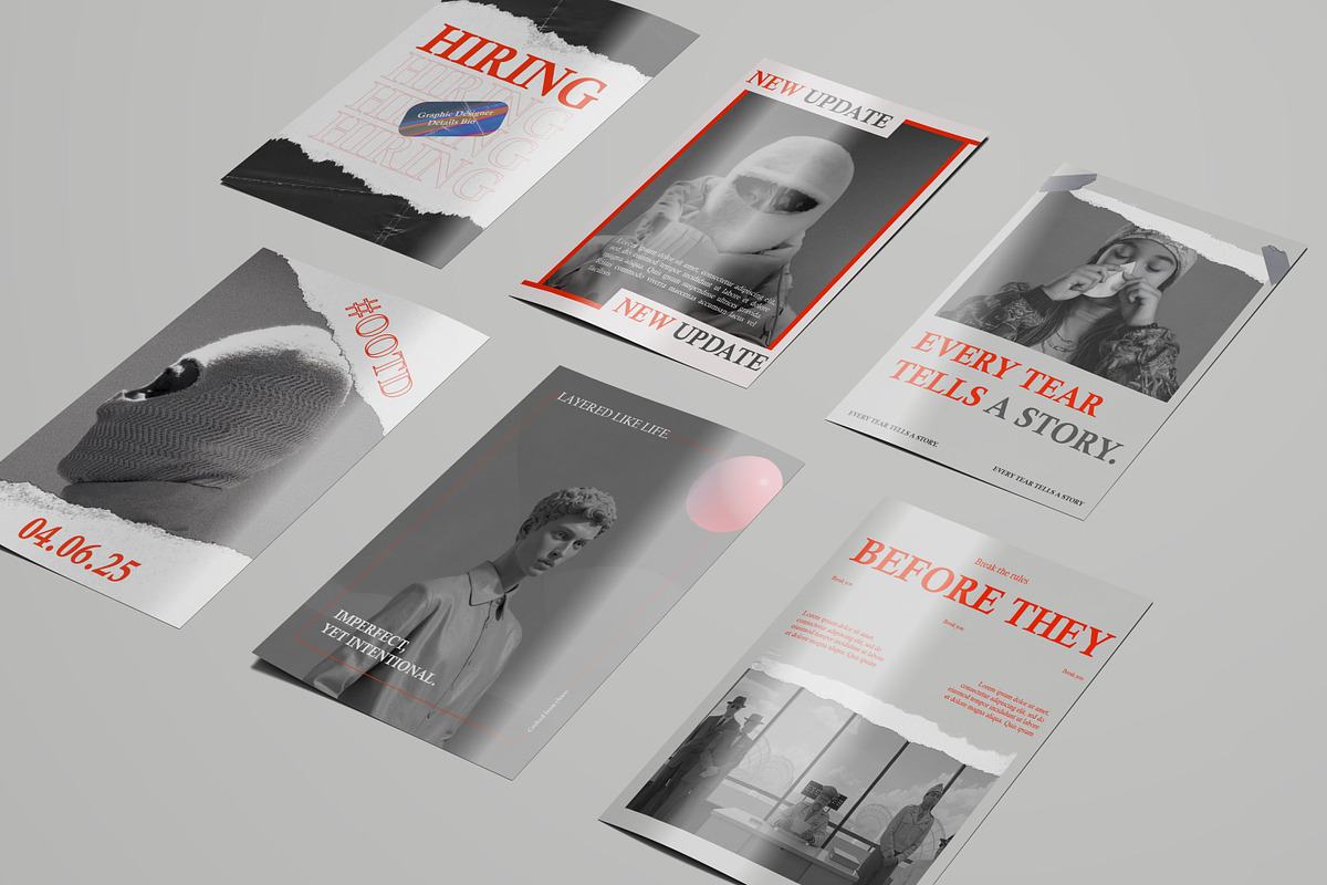 Bold Editorial IG Templates, a Social Media Template by saddamramalla (Photo 4 of 4)
