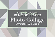 10 Mood Board Photo Collage Layouts, a Books & Magazine Mockup by Scribbles & Snippets (Thumbnail 1 of 2)