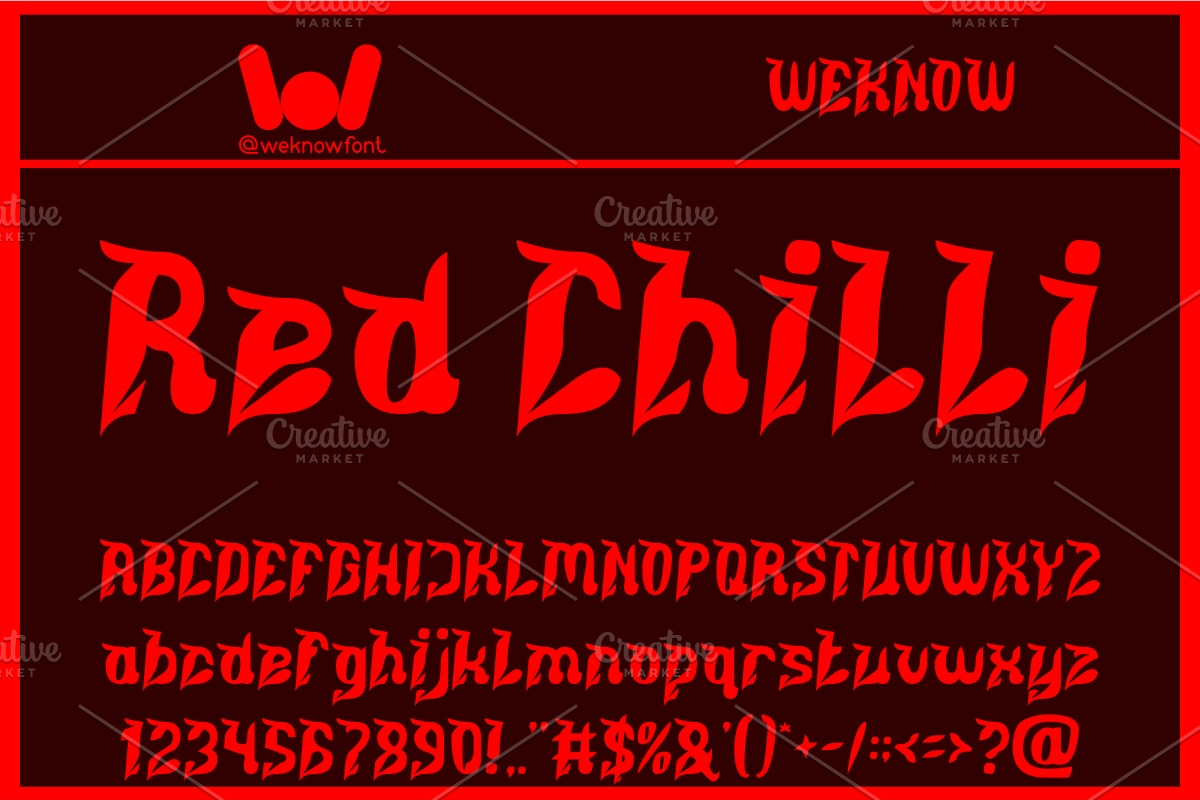 Spicy Flavors font, a Font by weknow (Photo 3 of 5)